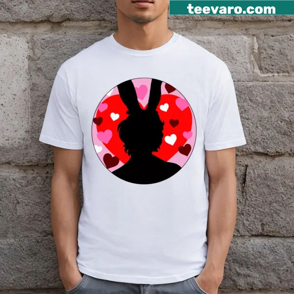 Playful Valentine's Day t-shirt featuring the Bblc logo