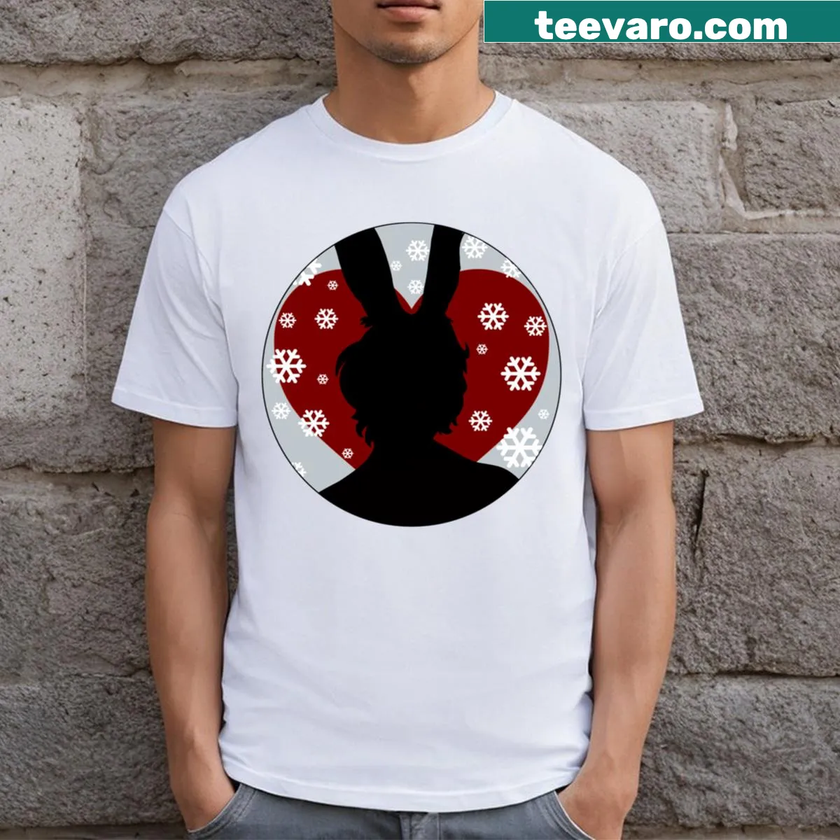 Bblc Winter logo printed t-shirt in bold typography — on a men's t-shirt
