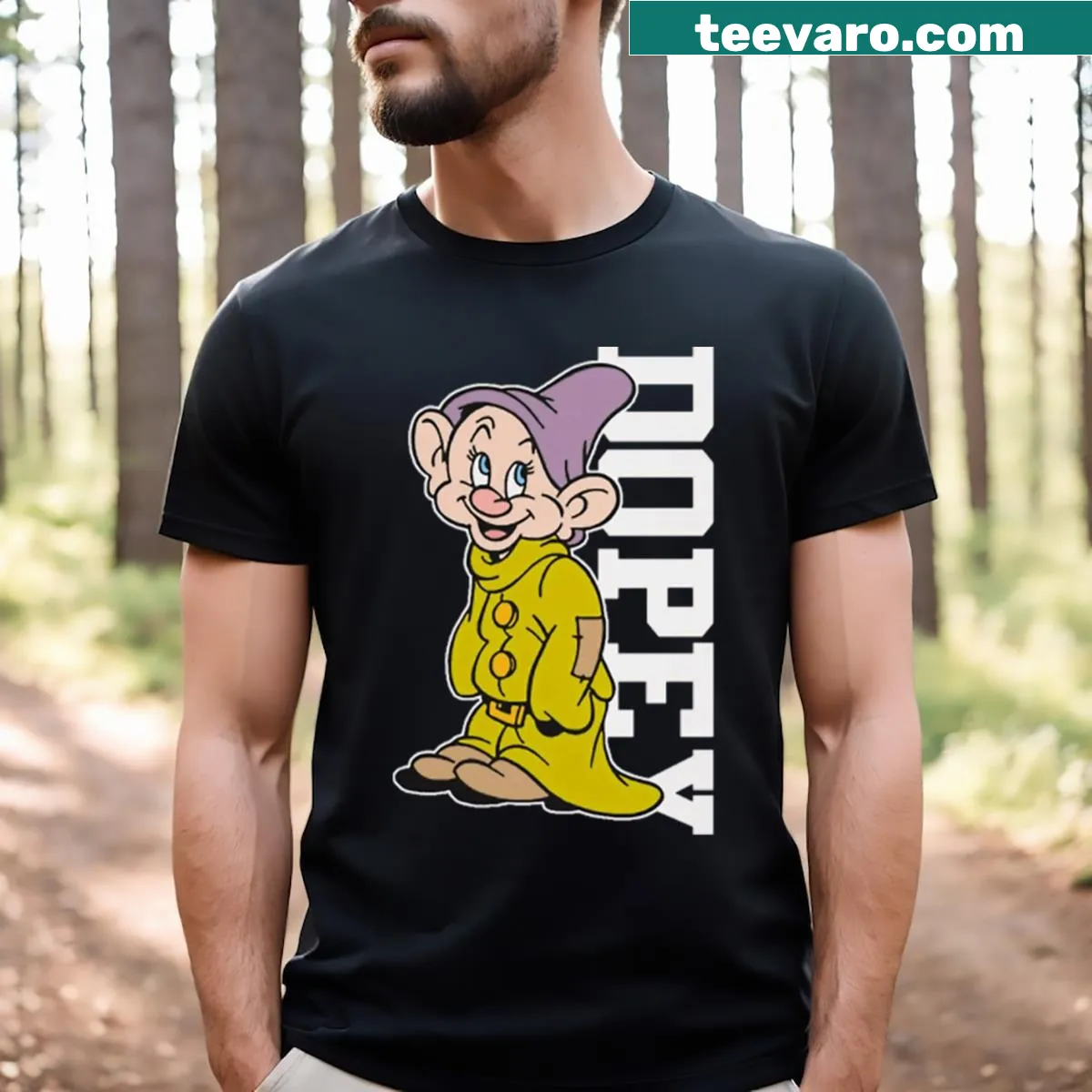 Vintage-style shirt with animated movie logos — on a men's t-shirt