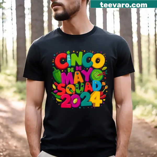 Matching family Cinco de Mayo squad shirt design