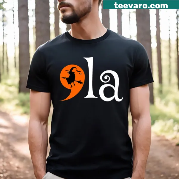 Halloween-themed Kamala Harris campaign T-shirt design