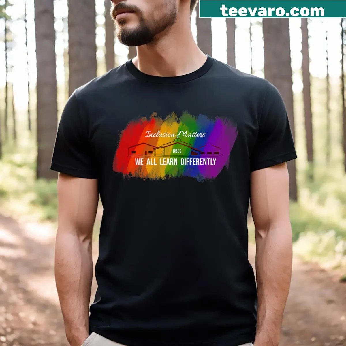 T-shirt promoting inclusion with the message 'Inclusion Matters' — on a men's t-shirt
