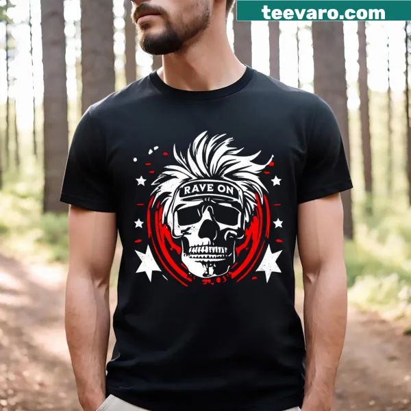 Playful T-shirt with a skull design for music festivals