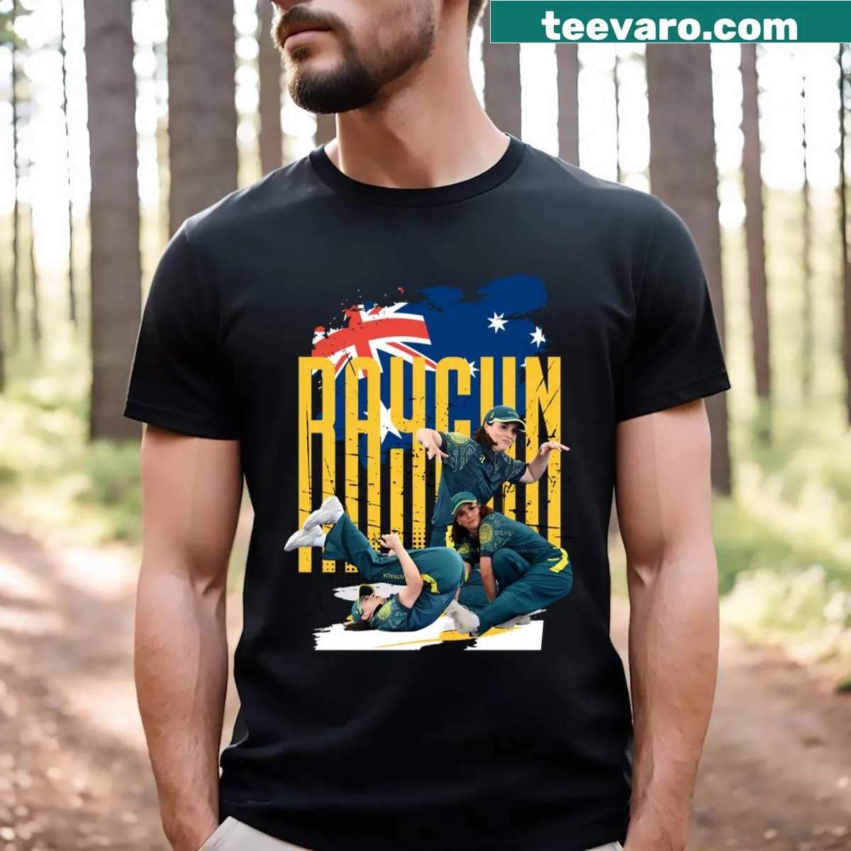 Illustrative raygun t-shirt for sci-fi enthusiasts — on a men's t-shirt