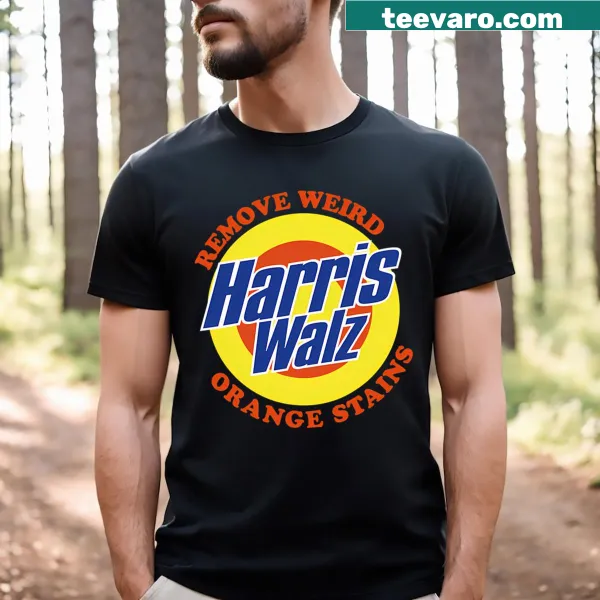 Humorous t-shirt about removing weird orange stains