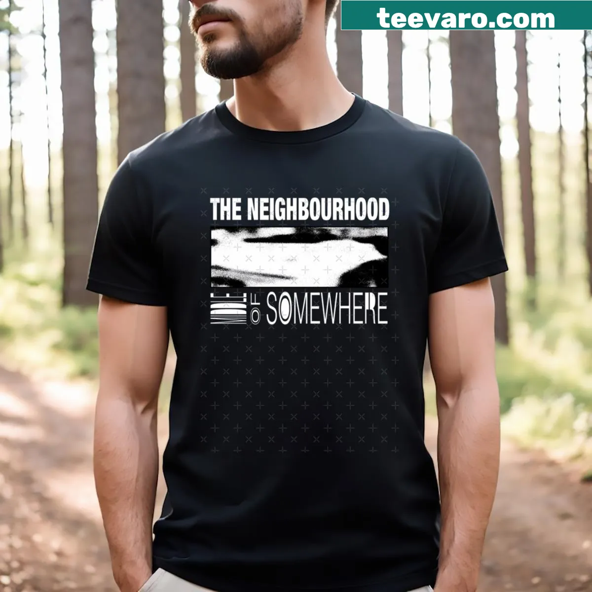 Vintage-style T-shirt inspired by The Nbhd and their musical revolution — on a men's t-shirt