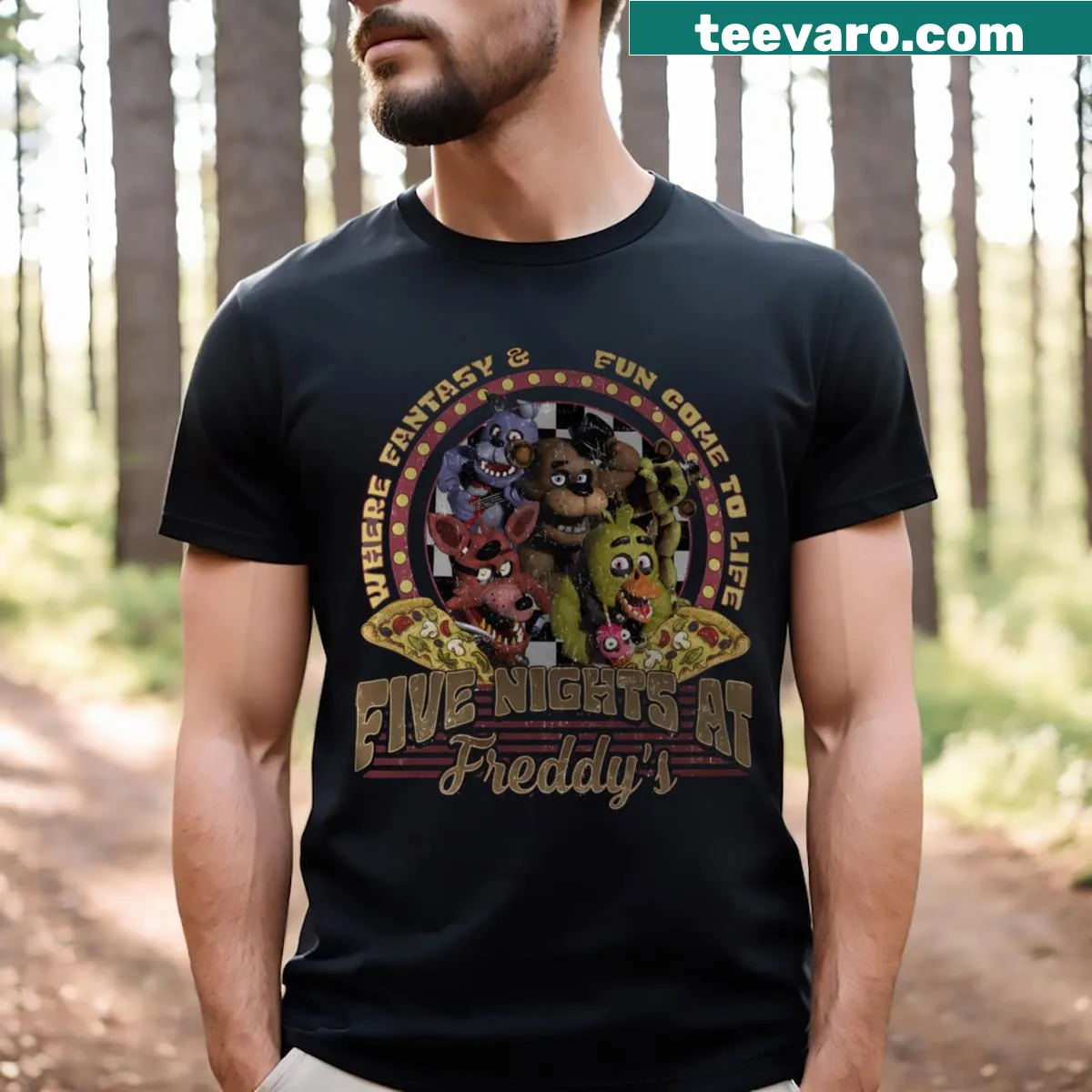 Vintage gaming shirt with funny slogan for gamers and movie lovers — on a men's t-shirt
