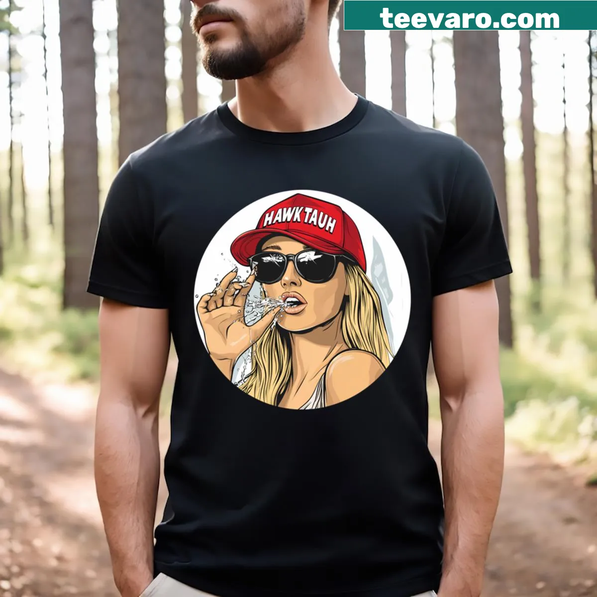 Playful T-shirt with humorous statement for viral moments — on a men's t-shirt