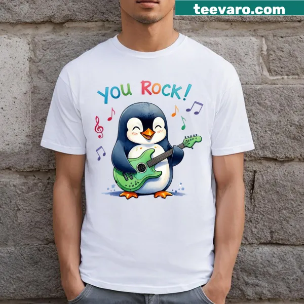 Uplifting t-shirt with the slogan 'You Rock!'