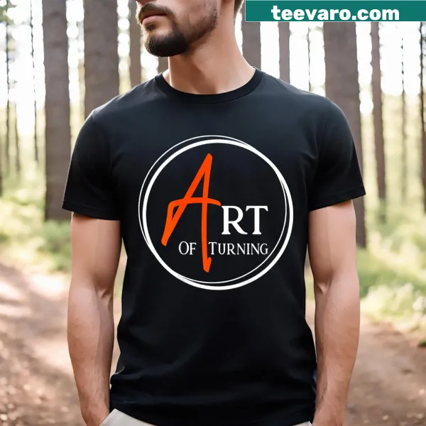 Illustrative woodturning T-shirt highlighting tools and techniques