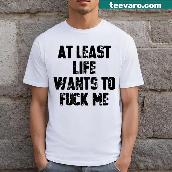 Edgy graphic t-shirt with humorous life statement