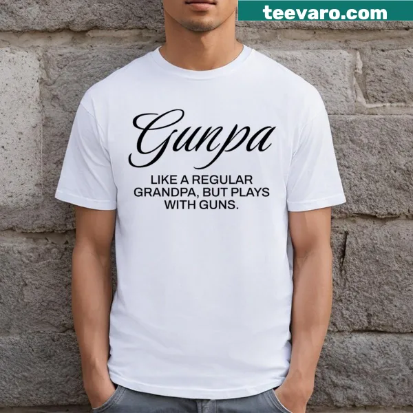 Funny Grandpa t-shirt defining Gunpa with humor