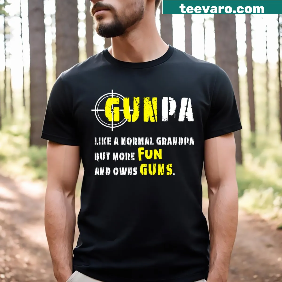 Cooler grandpa T-shirt with humorous text design — on a men's t-shirt