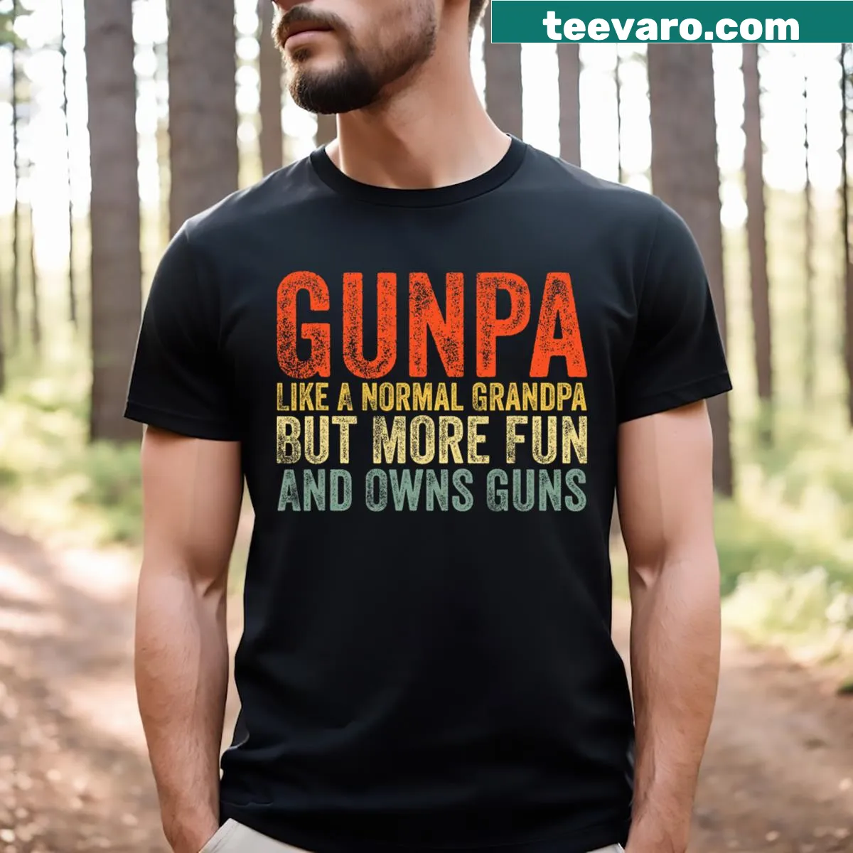 Whimsical Grandparents Day T-shirt for grandpas — on a men's t-shirt