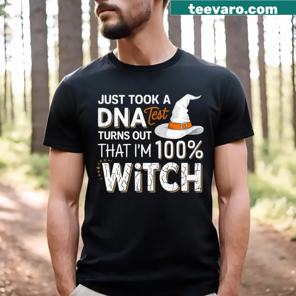 Spooky Halloween t-shirt featuring broomstick graphic and 'Trick Or Treat' text