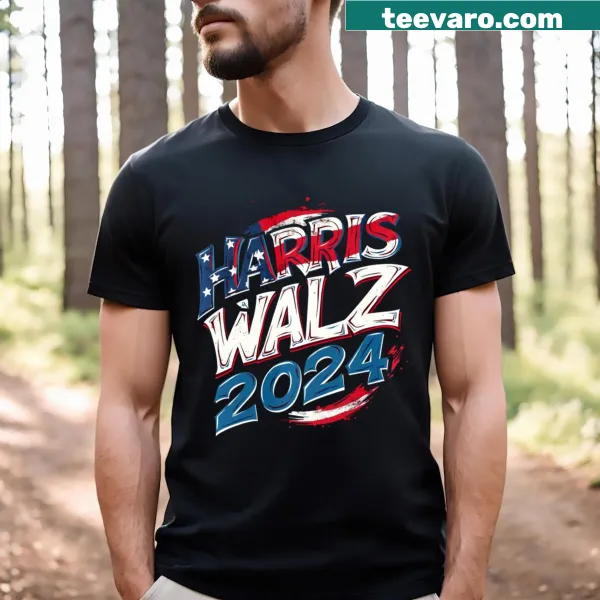 Vintage-style patriotic T-shirt for the 2024 election.