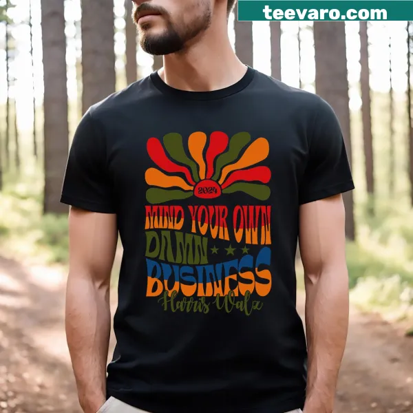 T-shirt featuring political campaign branding for the 2024 election