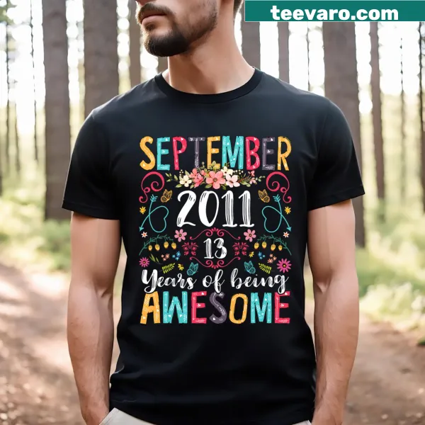 Whimsical floral design for a September girl celebrating 13th birthday