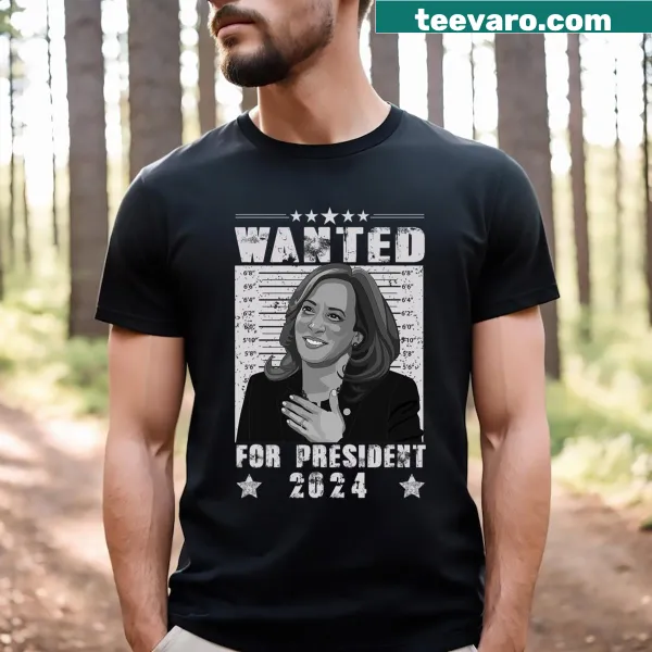 Mug shot design of Kamala Harris for President 2024