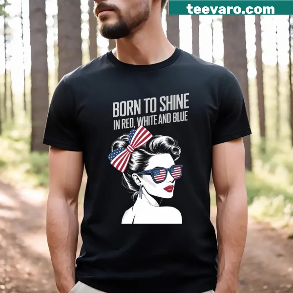 Patriotic illustration featuring red, white, and blue elements