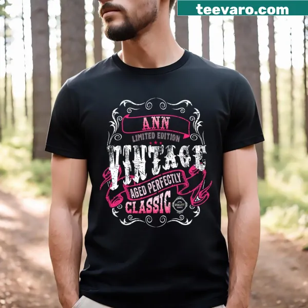 Vintage T-shirt with personalized 'Ann' graphic