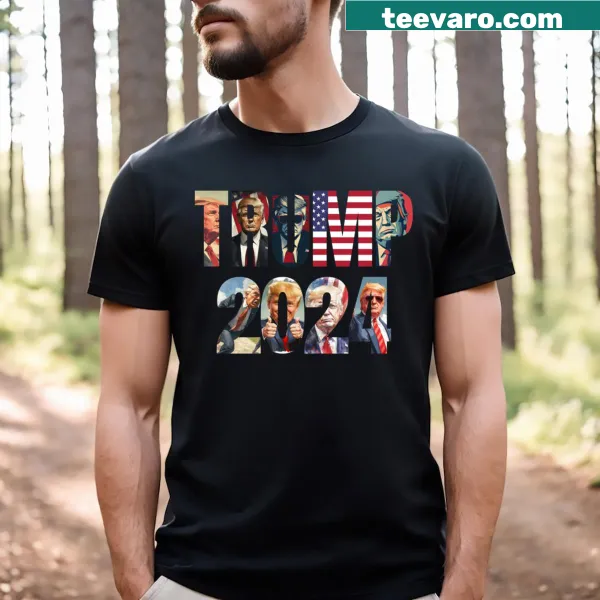 Bold Donald Trump 2024 election T-shirt