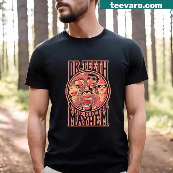 T-shirt featuring an illustration of Dr. Teeth from the Muppets