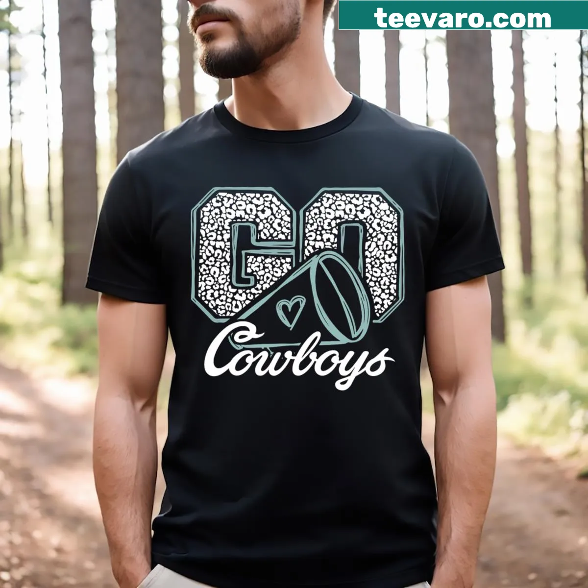 Cheerful graphic design for Cowboys fans — on a men's t-shirt