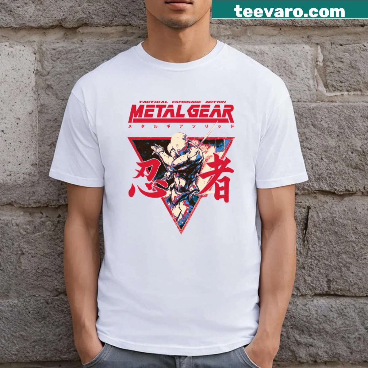 Playful gray fox design on a T-shirt for wildlife lovers — on a men's t-shirt