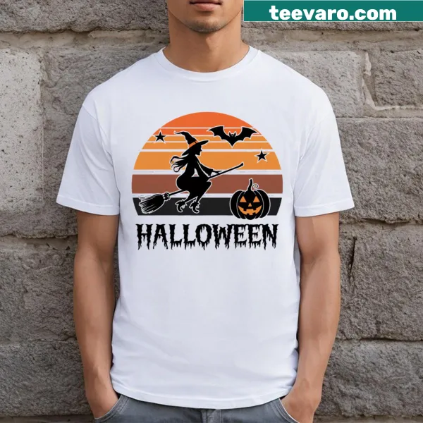 Halloween-themed T-shirt featuring a playful festive design.