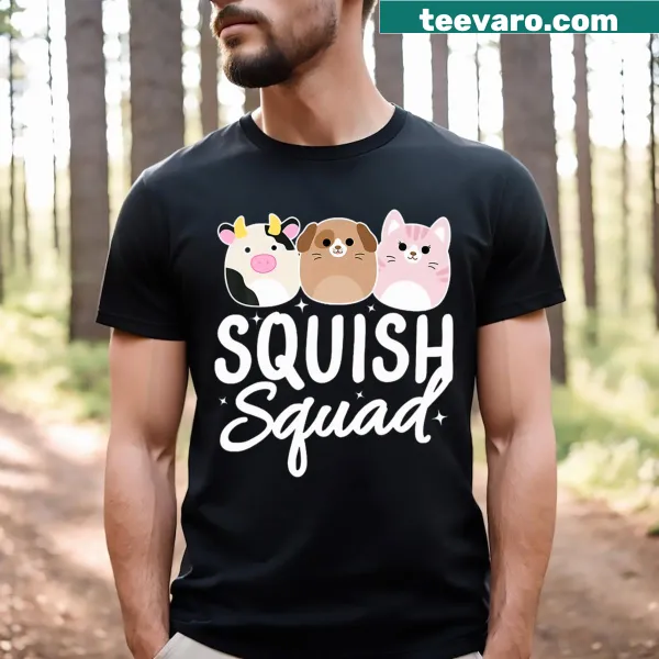 Birthday t-shirt for girls featuring cute squishy marshmallows