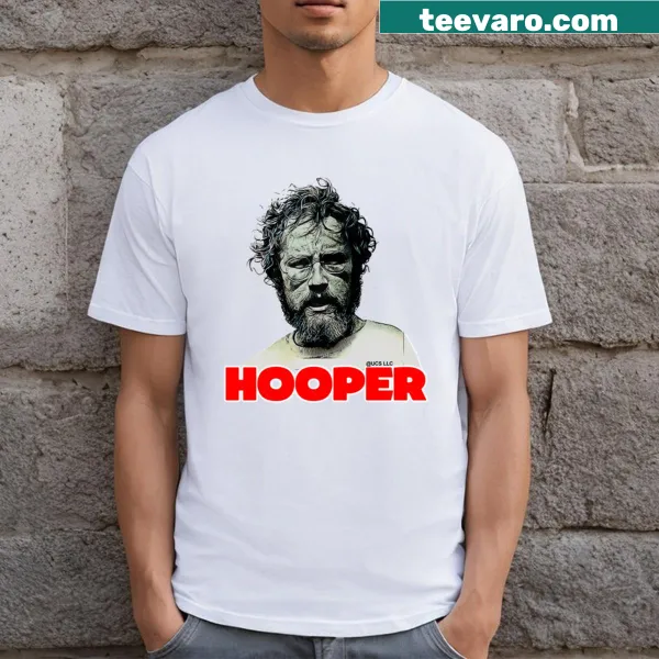 Iconic Jaws-themed T-shirt featuring shark graphic.