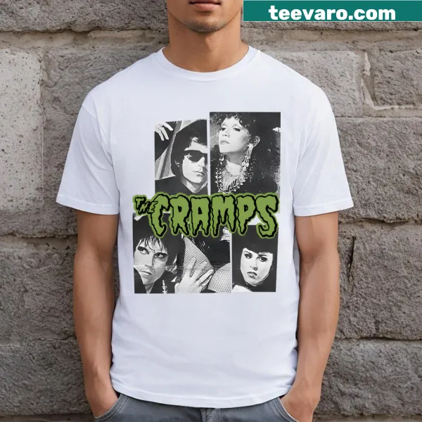 Vintage distressed T-shirt featuring iconic metal band logos.