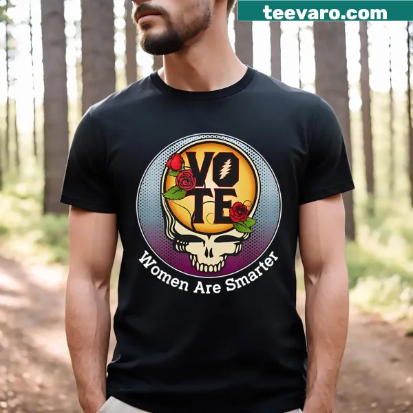 Bold typography design promoting smarter voting on t-shirt