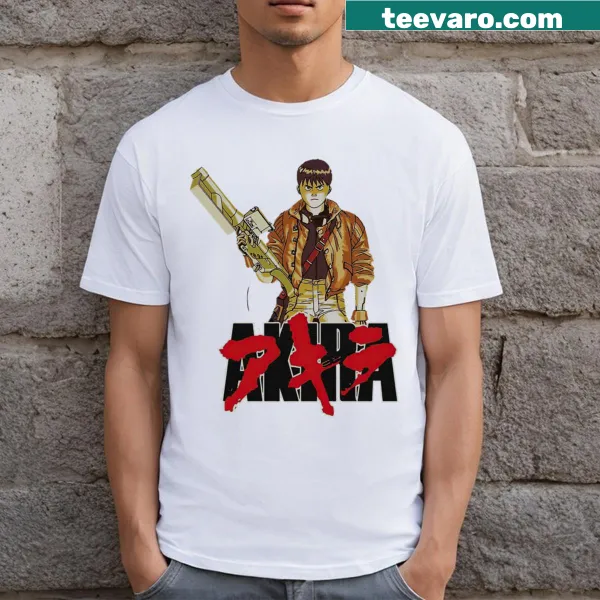 Edgy Akira anime t-shirt featuring prominent imagery from the film
