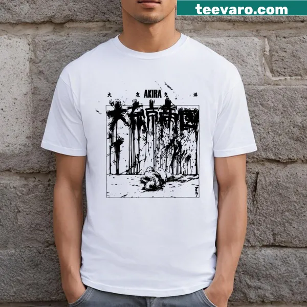Akira Sketch t-shirt featuring artistic sketches of iconic characters.