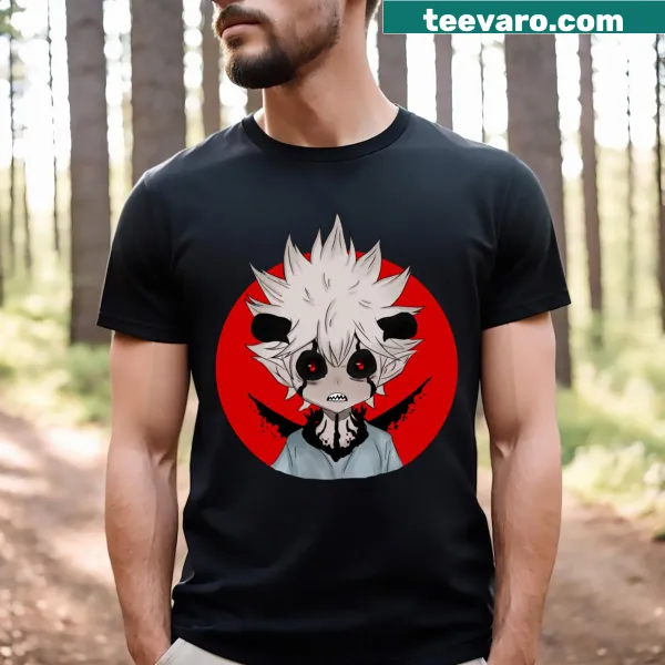 Illustrated Anti Magic Demon T-shirt with a bold demon graphic.