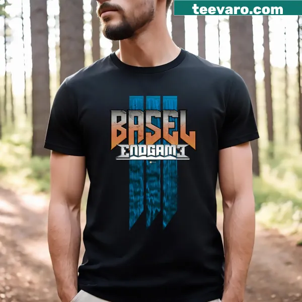 Typography T-shirt featuring Basel III Endgame themes