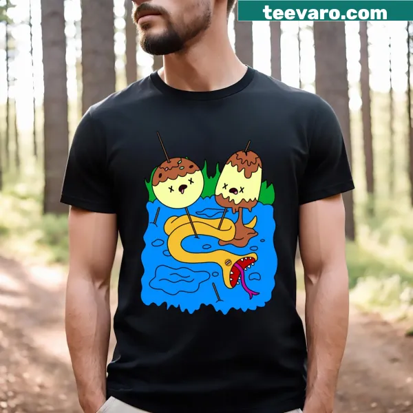 Playful T-shirt with whimsical bubblegum pop-inspired graphics