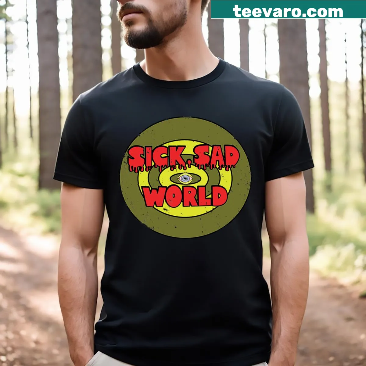 Minimalist Daria design on an essential T-shirt — on a men's t-shirt