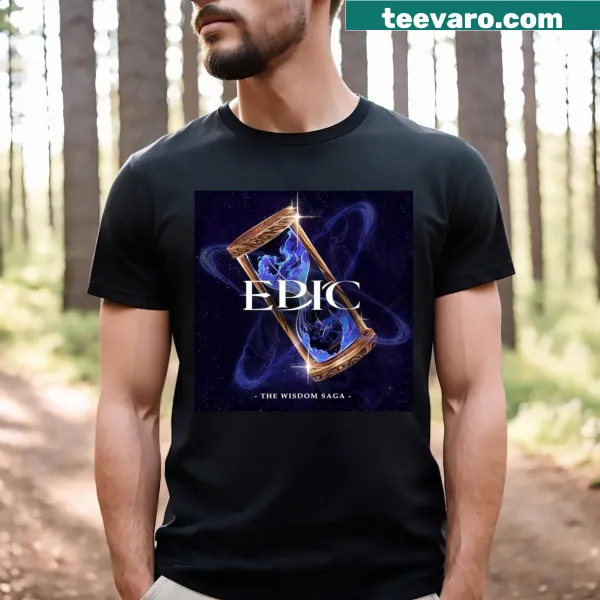 Illustrative design T-shirt featuring elements of fantasy and adventure.