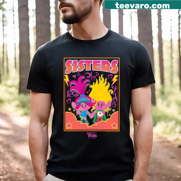 Vintage-style t-shirt featuring funny cartoon music elements related to TV series