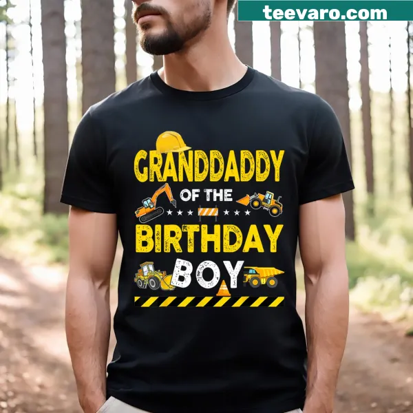 Humorous construction-themed birthday shirt for granddads