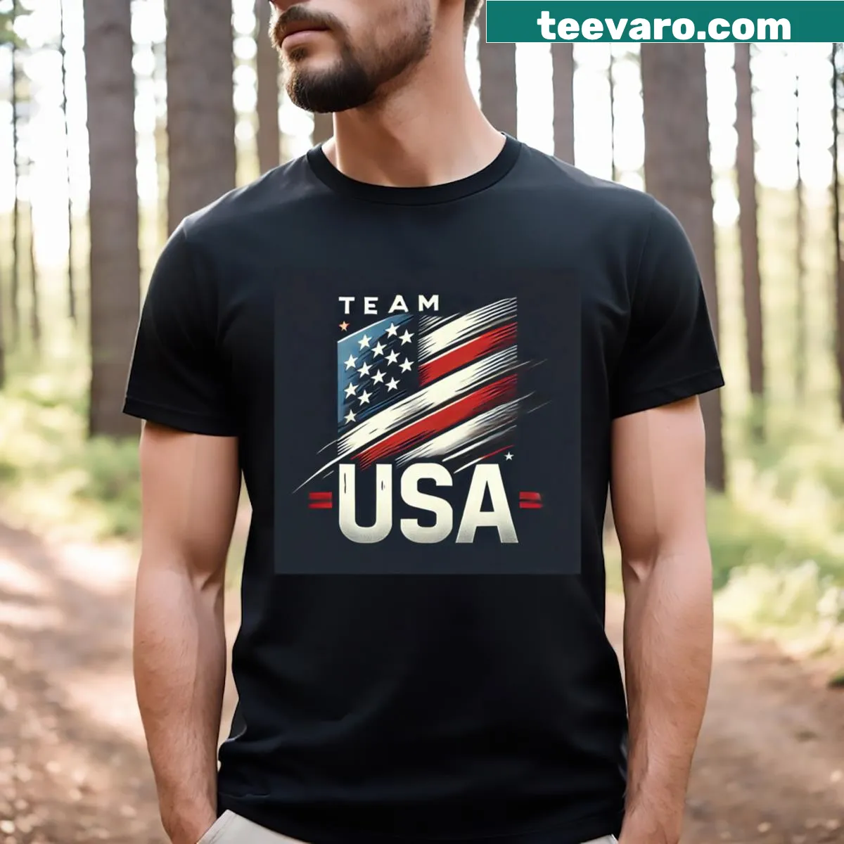 Classic Hockey Mom T-shirt with bold lettering — on a men's t-shirt