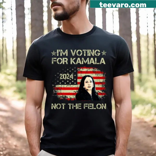 Patriotic t-shirt supporting Kamala Harris 2024