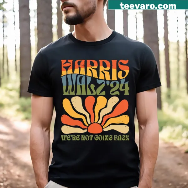 Boho aesthetic T-shirt with Kamala Harris quote about progress