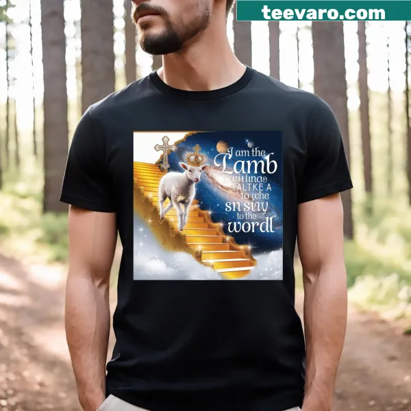 Illustrative T-shirt featuring Lamb Of God artwork