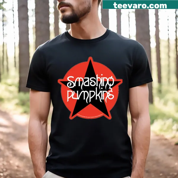 Vintage-style t-shirt featuring various band logos