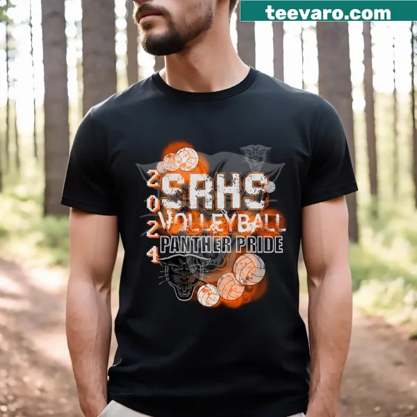 Digital design featuring the Panthers logo on a sporty T-shirt