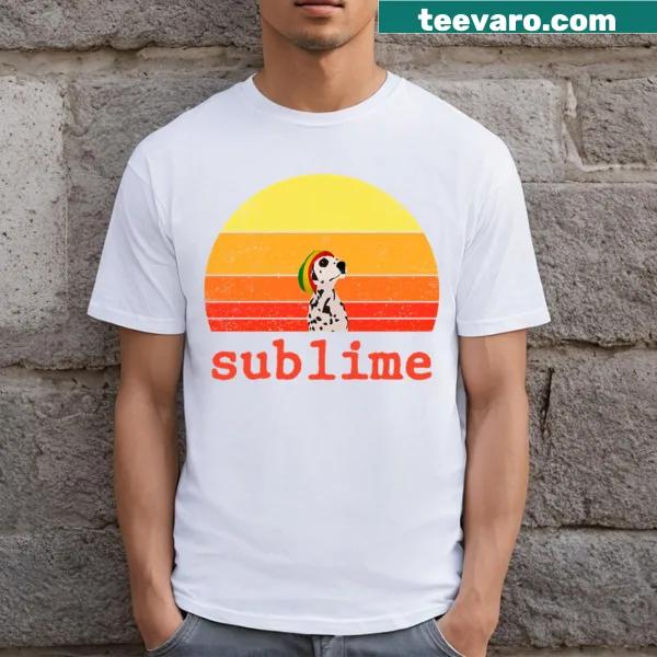 Illustration of Lou Dog from Sublime on a T-shirt